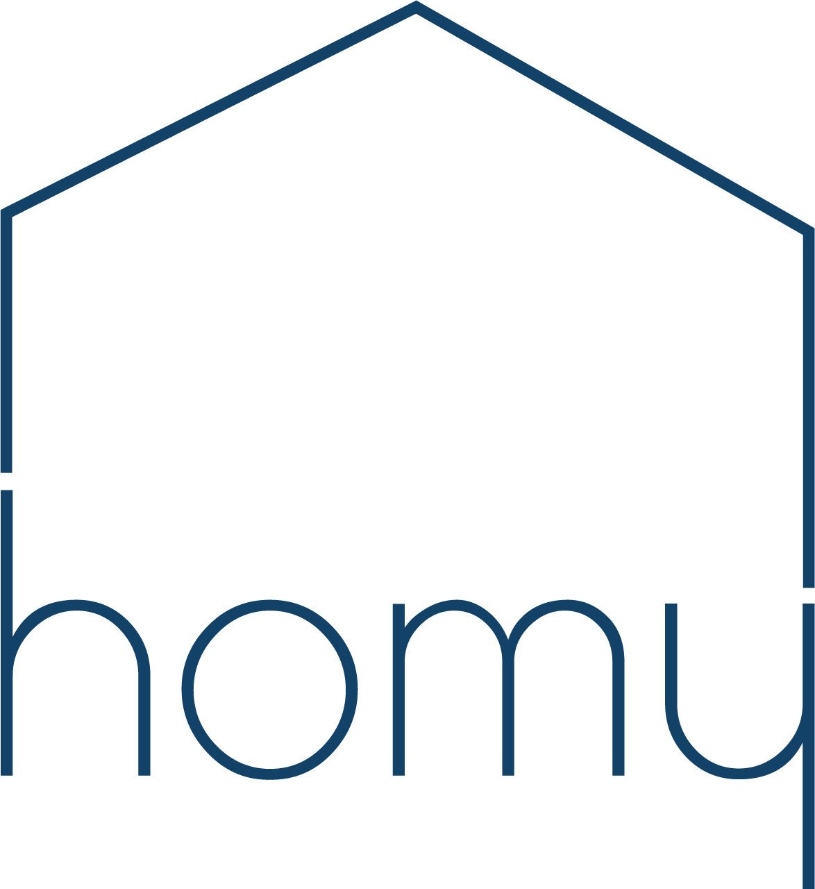 homy Logo blau