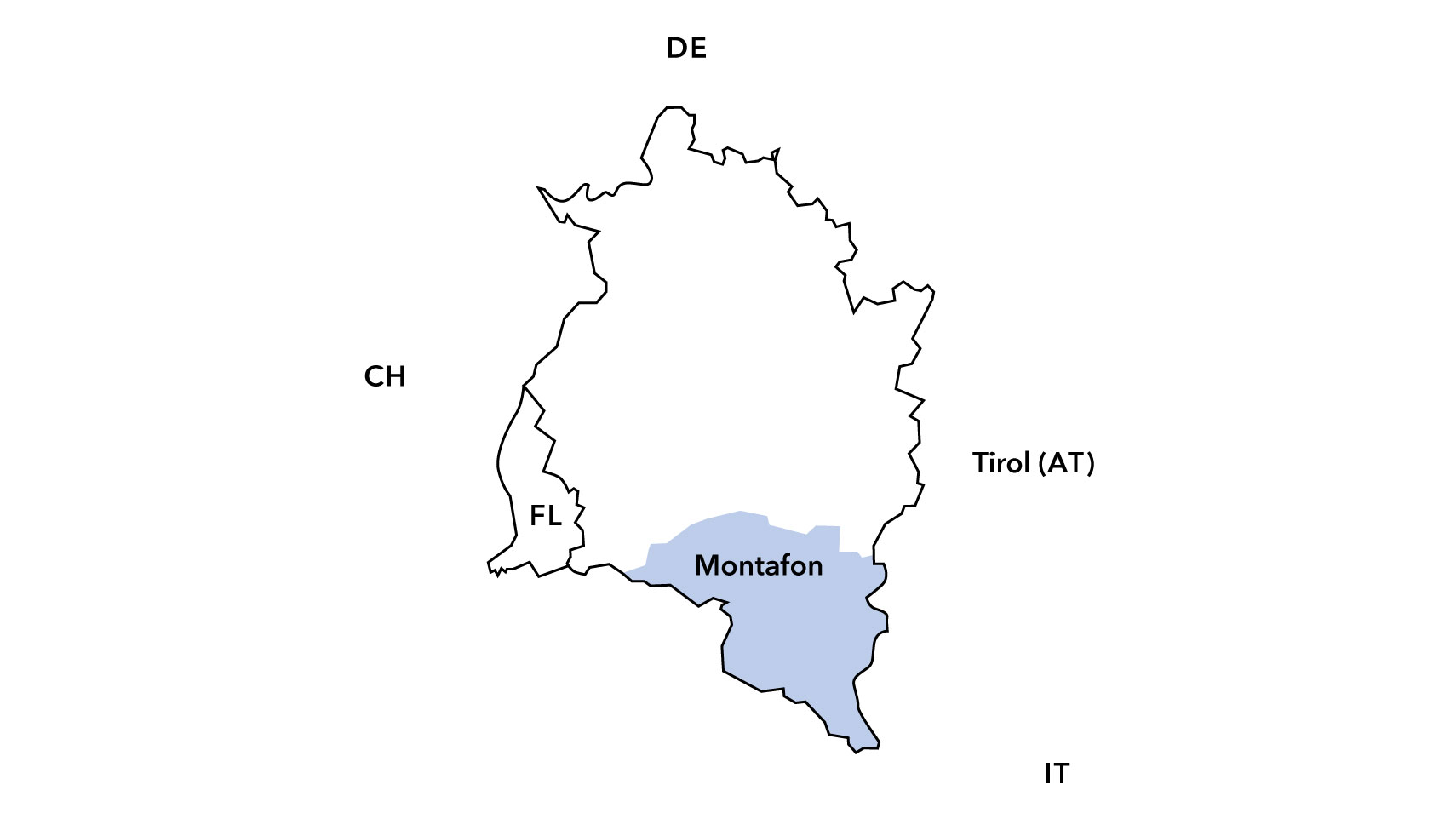 Karte Vorarlberg – Montafon
