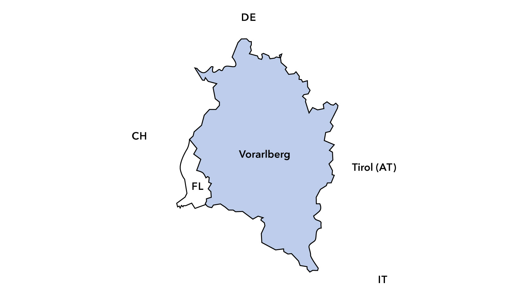Karte Vorarlberg